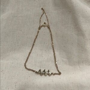 Minimalist Gold Angel “444”Bracelet